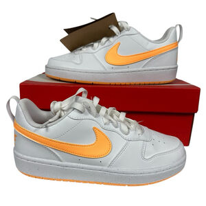 Nike Court Borough Low Recraft Gs White Peach Cream DV5456-119 Size 5Y